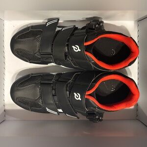 Peloton Black and Red Cycling Shoes